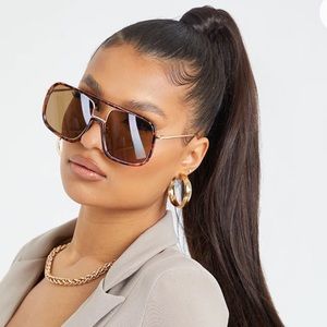 Pretty Little Thing tortoise shell sunglasses
